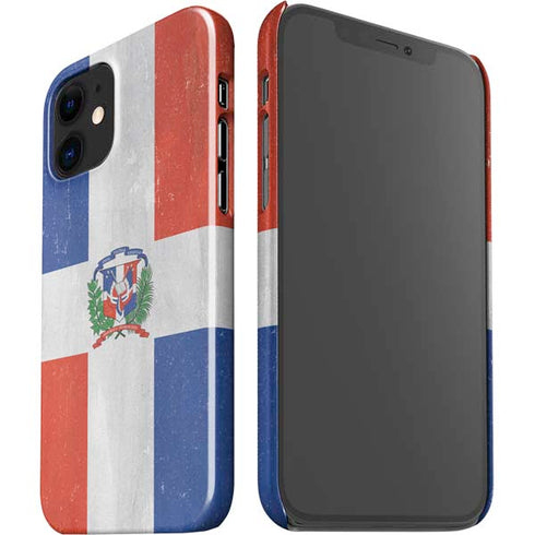 Dominican Republic Flag Distressed iPhone 12 Mini Lite Case